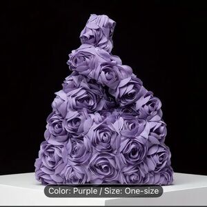 Purple Rose Handbag